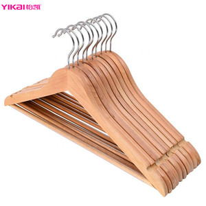 Chất Lượng Hàng Đầu YIKAI Móc Áo Gỗ Bán Buôn Nhà Máy Tự Nhiên Bán Lẻ Móc Treo Bằng Gỗ - Product Image 2