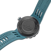 Montre mécanique automatique pour homme avec bracelet en caoutchouc personnalisé en usine, cadran unique en titane Damas et boucle de plongée
