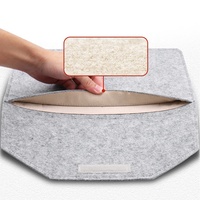 Pochette pour ordinateur portable personnalisée pochette en feutre sac à cosmétiques étui de protection pochette de stockage feutre pochettes à bijoux pochette en cuir feutre pour ordinateur portable Eco