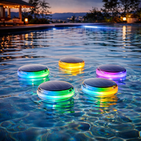 Lampes solaires flottantes pour piscine, étanches IP67, LED RGB avec télécommande pour la décoration extérieure de piscine et de jardin