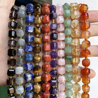 Nouveau 8MM Naturel Facettes Cube Pierre Perles Gemme Perle pour DIY Fabrication de Bijoux 8mm 6mm