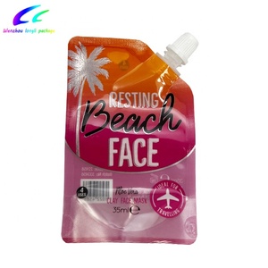 Tùy chỉnh 35ml Kích thước nhỏ có thể tái sử dụng có thể tái chế đứng lên vật nuôi/PA mặt chất lỏng mỹ phẩm túi nhựa gói với góc vòi - Product Image 5