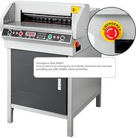 Cortadora de Papel Eléctrica FN-G450VS+ A3 de 450 mm, Máquina de Corte de Papel de Alta Precisión con Protección de Seguridad Infrarroja
