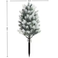 Aksesoris Dekorasi Taman Natal, Cabang Pinus Pohon Natal Buatan, Tanaman Pinus untuk Rumah