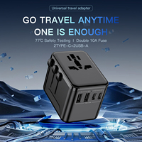Adaptateur de voyage universel Adaptateur secteur international Prise USB Tout-en-un Alimentation USB Type-C Chargeur mural