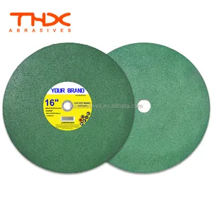 Máy mài kim loại cắt đĩa 14 inch Nhà cung cấp cắt bánh xe màu xanh lá cây 14 "nhựa vẫn cắt kim loại đĩa 350x3x25.4mm