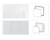 RUIBOYOU Diffuseur d'air carré moderne en acier pour cloison sèche, grille de retour d'air CVC, cache décoratif pour grille murale, réglable et facile à installer