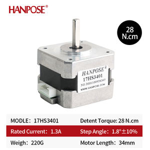 Motor a Pasos Nema17 42 34mm de Longitud 2 Fases 1.3A 28N.CM 17HS3401 1.8 Grados para Impresora 3D Equipo de Monitor Nema17 - Product Image 2