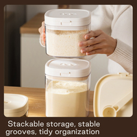 Nouveau Contenant de Stockage de Lait en Poudre pour Bébé en Plastique Portable Empilable Grande Capacité Sans BPA Anti-Fuite avec Couvercle Hermétique