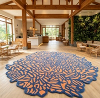 Contemporary Handwoven Area Rug Carpet Modern Floor Mat for Bedroom Living Room Home Decor Custom