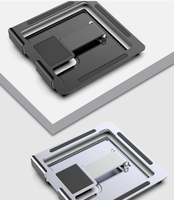 Support de tablette en métal, pliable et portable, support de tablette PC de bureau tout en métal