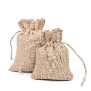 Jute Transportation Dustproof Gift <b>Bag</b> Packaging Recycled Mini <b>Drawstring</b> Linen <b>Bag</b> - Product Image 5