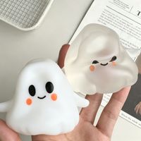 Nouveaux jouets anti-stress en vaseline, fantômes transparents en huile de coco, jouets moelleux d'Halloween en forme de citrouille