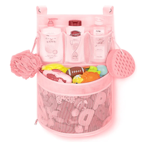 Angelbaby Organisateur de jouets de bain pour <span class=keywords><strong>baignoire</strong></span> de bébé <span class=keywords><strong>Filet</strong></span> suspendu en maille Sac de rangement pour jouets pour enfants <span class=keywords><strong>avec</strong></span> 2 crochets - Product Image 1
