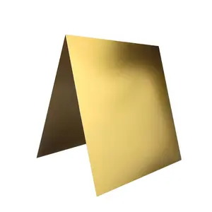 金色工厂定制流行时尚幕墙各种尺寸厚度阳极氧化铝板