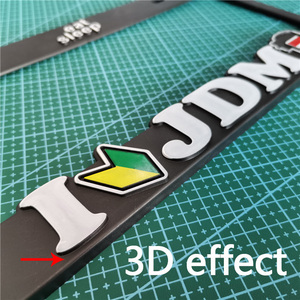 Marco de matrícula de coche de dibujos animados duradero de diseño personalizado de tamaño estándar de EE. UU. Material ABS decorativo UV impreso Japón Anime Crafts - Product Image 2