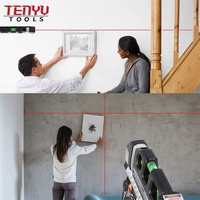 Niveau Laser Pro 3 outil de ligne de niveau Laser polyvalent avec règles métriques 8 pieds/2.5M pour les armoires suspendues aux images murs de carreaux