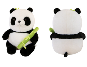 LINDA jouet Nouveau Bambou <span class=keywords><strong>Tube</strong></span> Panda <span class=keywords><strong>Zoo</strong></span> Peluche Jouet Simulation Poupée Panda Animal Peluche Enfants Accompagnement Petite Peluche Panda - Product Image 2