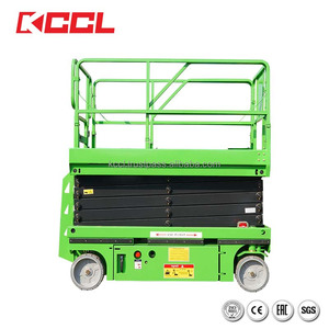 Tricycle électrique élévateur à ciseaux pour manutention de marchandises avec vérins hydrauliques renforcés pour travaux en hauteur - Product Image 2