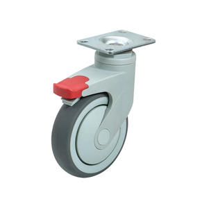 Medical Castors 4/5 Inch Nylon Steel Thermoplastic Rubber Hospital Laboratory <b>Trolley</b> Caster <b>Wheels</b> - Product Image 3