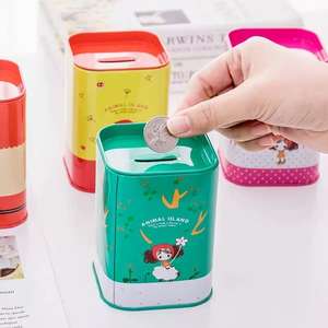 Hucha de Metal Personalizada de Fábrica para Niños, Bote Cuadrado para Ahorrar Dinero, Alcancía de Metal, Lata con Tapa Abatible - Product Image 6