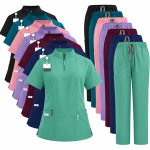 Uniforme Médico Personalizado Suave para Mujer, Conjunto de Pantalones Tipo Cargo, Uniforme Quirúrgico Unisex con Forma Duradera para Doctores - Product Image 3