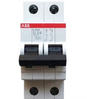 Neuf Disjoncteur de sécurité bipolaire ABB S202 D25 25A Collection S200 avec engrenage stable pour les marchés et les systèmes d'alimentation industriels