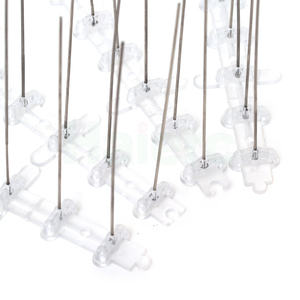 Haierc Pointes flexibles en acier inoxydable pour oiseaux avec base en plastique pour dissuader les pigeons de se poser contre les pigeons. - Product Image 6
