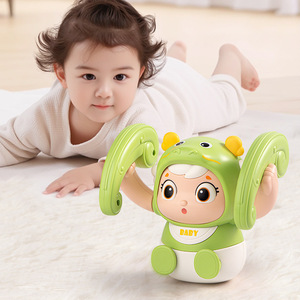 Juguete eléctrico de plástico duradero para entrenamiento de bebés, <span class=keywords><strong>Robot</strong></span> de Educación Temprana de dragón rodante para práctica de cabeza, regalo para aprender a gatear - Product Image 5