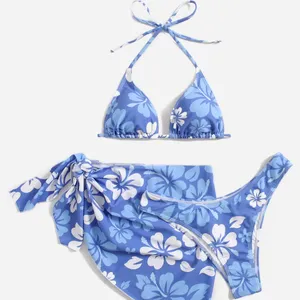 High Quality New Design Swimwear Customised Thong 2 Piece Fashion Bikini Suit OEM Solid Colour Women's Beachwear