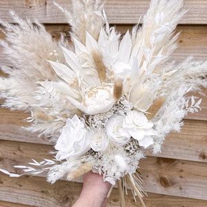 Vendita calda all'ingrosso decorazione per la casa di nozze Bouquet da sposa disposizione Boutonniere grande Mini fiori secchi naturali Bouquet - Product Image 5