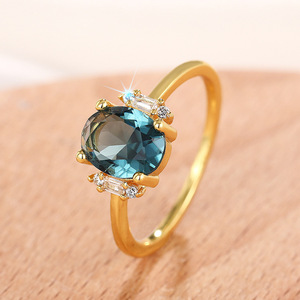 Anello ovale di lusso da donna, stile vintage, gioiello alla moda, accessorio elegante per tutti i giorni, idea regalo - Product Image 3