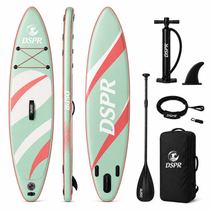Planche de SUP gonflable ODM 320 cm durable tout usage en PVC double couche pour hommes et femmes avec configuration à trois ailerons pour les excursions sur eau calme - Product Image 2