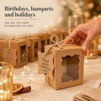 Boîte cadeau en carton blanc avec fenêtre pour bougie parfumée en verre individuelle, emballage pour cadeau de mariage, logo personnalisé
