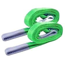 Zhizhenポリエステルウェビングリフティングスリングフラット2 Ply折りたたみソフトアイウィービング証明書2トンウェビングスリングベルト - Product Image 5