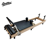 Reformer Pilates Kayu Maple Profesional Tahan Lama, Dapat Dilipat, Dapat Disesuaikan, Berkualitas Tinggi untuk Studio Pilates
