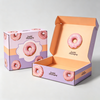 Boîtes en papier pliables écologiques de qualité alimentaire, style personnalisé, pour macarons, beignets, biscuits, pain, gâteaux, emballages de beignets, boîtes en papier de qualité supérieure