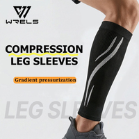 Manchons de compression WRELS pour les jambes, manchons de compression longs pour le sport, respirants, doux, professionnels, pour les mollets