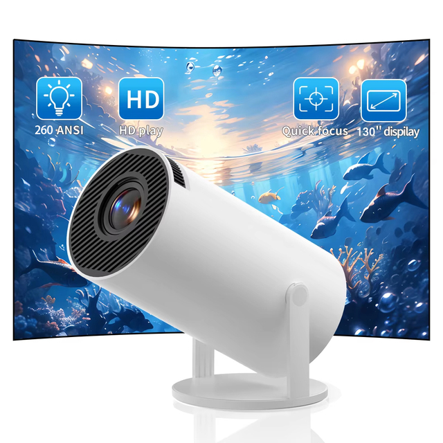 Portable Mini Smart Mobile Phone Projector HY300 Pro Full Hd Home Cinema Proyector 4K Android WIFI Video Game Outdoor Projectors