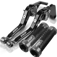 Kit de moto YZF-R15 V3 en aluminium CNC, leviers de frein et d'embrayage pliables et extensibles, poignées de guidon avec embouts de guidon