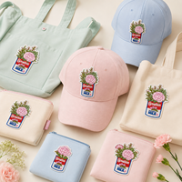 Patchs brodés personnalisés en chenille et sequins thermocollants, badges à coudre avec logo laser, appliques pour chapeaux, sacs et vêtements