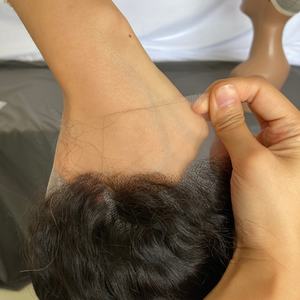 Pelucas Frontales de 40 Pulgadas, Pelucas Largas Especiales para el BLACK FRIDAY, Pelucas Largas de Cabello Virgen Brasileño Liso con Ondas de Agua, Venta al por Mayor - Product Image 6