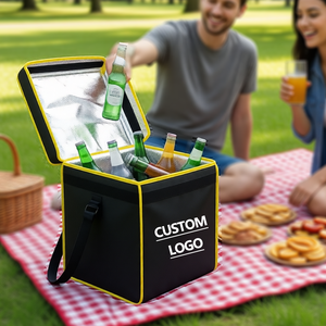 Thaïlande et Chine Usine Personnalisé Toile Déjeuner Sacs À Emporter Smol Isolé Refroidisseur Thermique Sacs De Livraison pour La Livraison De Nourriture - Product Image 1