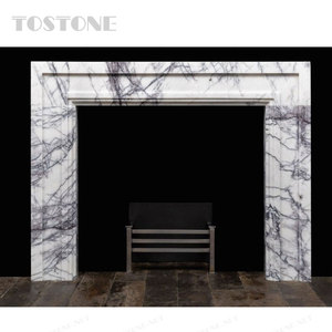 Tostone Factory Direct White Marble <strong>Fireplace</strong> Minimalist Narrow Edge Wall-mounted for <strong>Small</strong> Bedroom Indoor <strong>Fireplace</strong> - Product Image 2