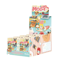 POP MART Molly Série Cuisine Boîte Mystère Blind Box Figurines Kawaii Ornements Décoration Maison Modèles de Bureau Poupées