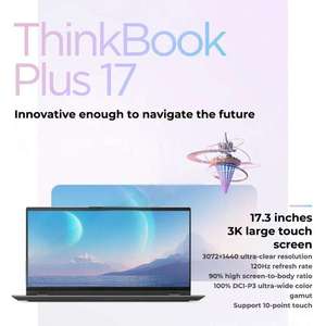เลอโนโว <span class=keywords><strong>thinkbook</strong></span> PLUS <span class=keywords><strong>I7</strong></span>-12700H ประสิทธิภาพสูง17.3นิ้ว + 8นิ้ว IPS 3K ส่วนตัว & บ้าน & นักเรียน & การศึกษา - Product Image 2