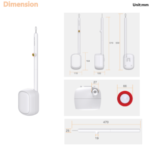 Spazzola per <span class=keywords><strong>WC</strong></span> usa e getta con 14 testine di <span class=keywords><strong>ricambio</strong></span>, spazzola per la pulizia del <span class=keywords><strong>WC</strong></span> con supporto, ricarica riutilizzabile, set di prodotti per la pulizia - Product Image 6