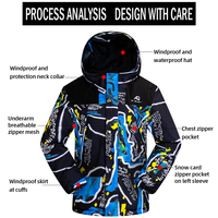 Combinaison de Ski pour homme, imperméable et chaud pour l'hiver, Sports de plein air, vestes et pantalons de neige, équipement de Ski en plein air, vêtements de Snowboard de marque pour homme