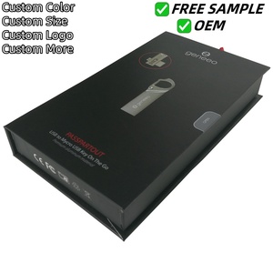 Custom Retail Cable Linen Flash Drive Packaging Usb Gift <b>Box</b> - Product Image 2