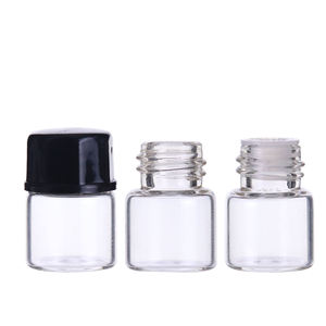 1ml <b>Mini</b> Empty clear Fragrances Essential Oil Sample Small Glass Perfume <b>Bottles</b> With Screw Cap - Product Image 6